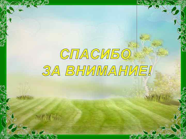 СПАСИБО ЗА ВНИМАНИЕ! 