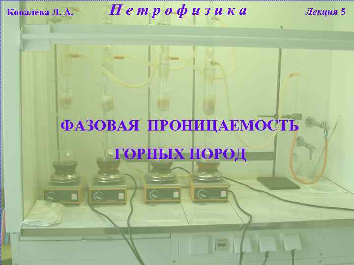 Ковалева Л. А. П е т р о ф и з и к а