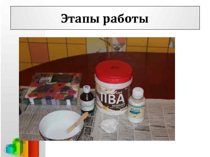 Этапы работы 