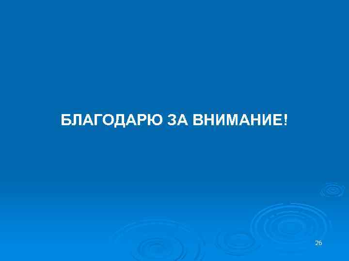 БЛАГОДАРЮ ЗА ВНИМАНИЕ! 26 