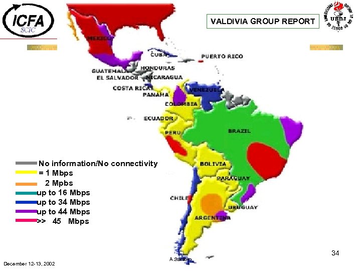 VALDIVIA GROUP REPORT No information/No connectivity = 1 Mbps 2 Mpbs up to 16