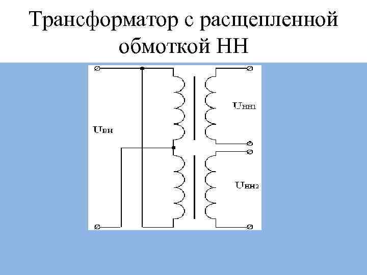 Трансформатор с расщепленной обмоткой НН 