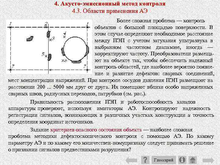 4. Акусто-эмиссионный метод контроля 4. 3. Области применения АЭ Более сложная проблема — контроль