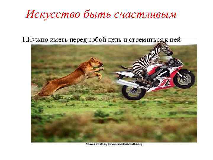 Искусство быть счастливым 1. Нужно иметь перед собой цель и стремиться к ней 