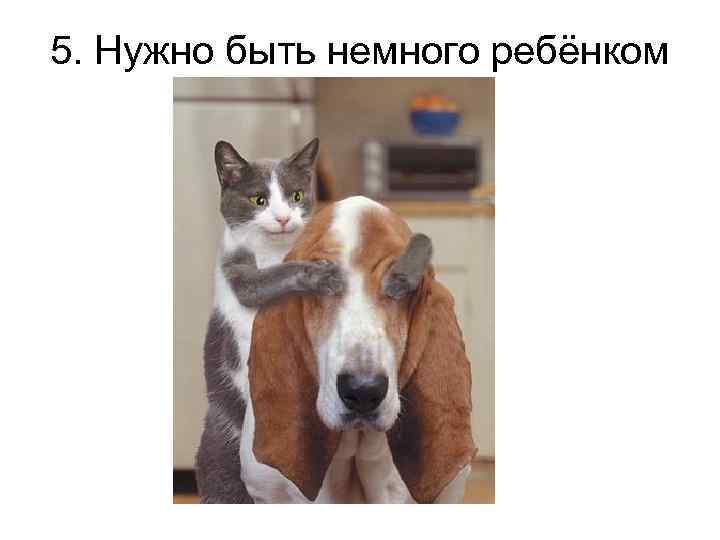5. Нужно быть немного ребёнком 