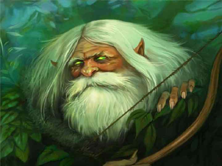 Леший начальник над всеми деревьями и зверями, без его разрешенья в лес заходить не