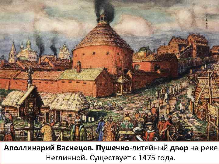 Аполлинарий Васнецов. Пушечно литейный двор на реке Неглинной. Существует с 1475 года. 