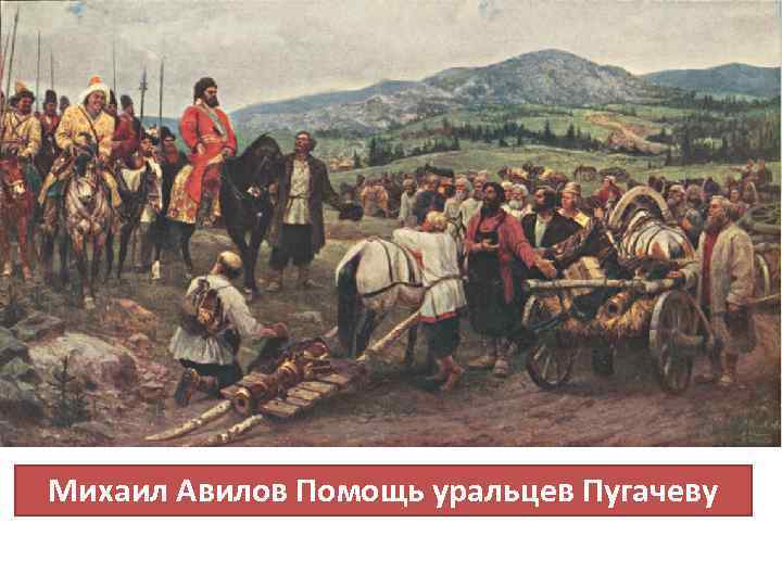 Михаил Авилов Помощь уральцев Пугачеву 
