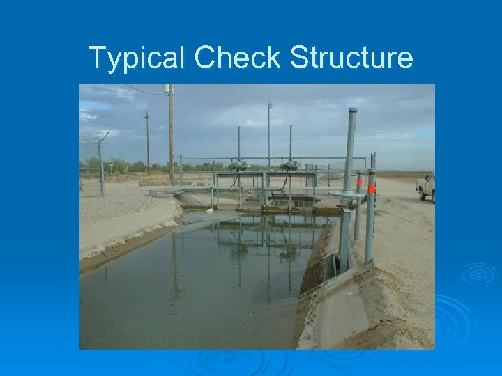 Typical Check Structure 