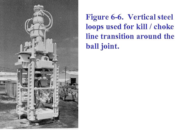 Figure 6 -6. Vertical steel loops used for kill / choke line transition around