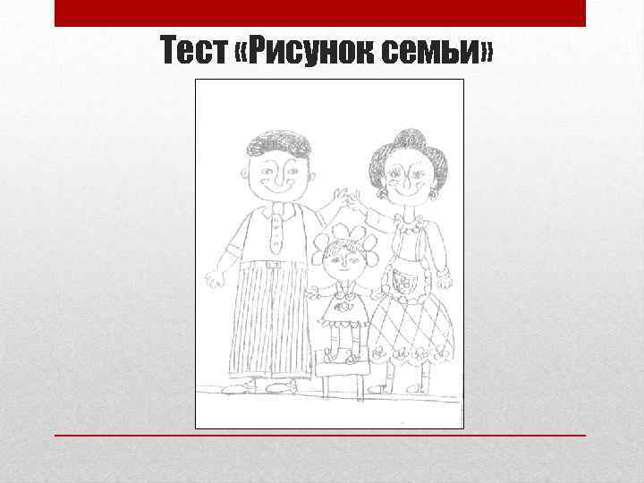 Тест «Рисунок семьи» 