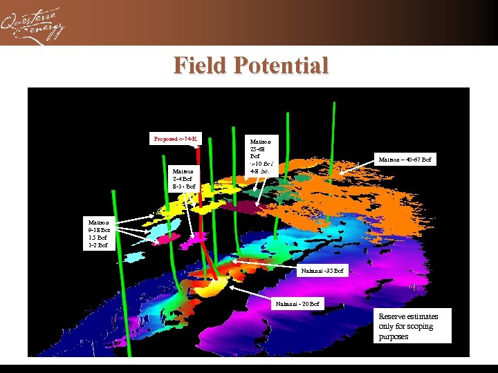 Field Potential Proposed c-74 -K Mattson 2 -4 Bcf 8 -14 Bcf Mattson 25