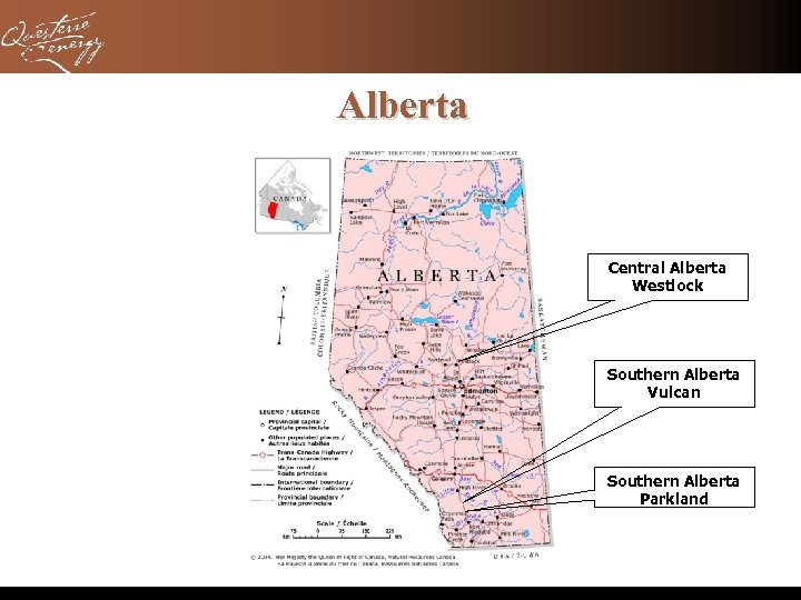 Alberta Central Alberta Westlock Southern Alberta Vulcan Southern Alberta Parkland 