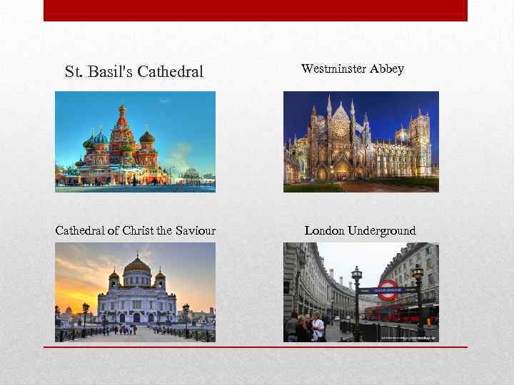  St. Basil's Cathedral of Christ the Saviour Westminster Abbey London Underground 