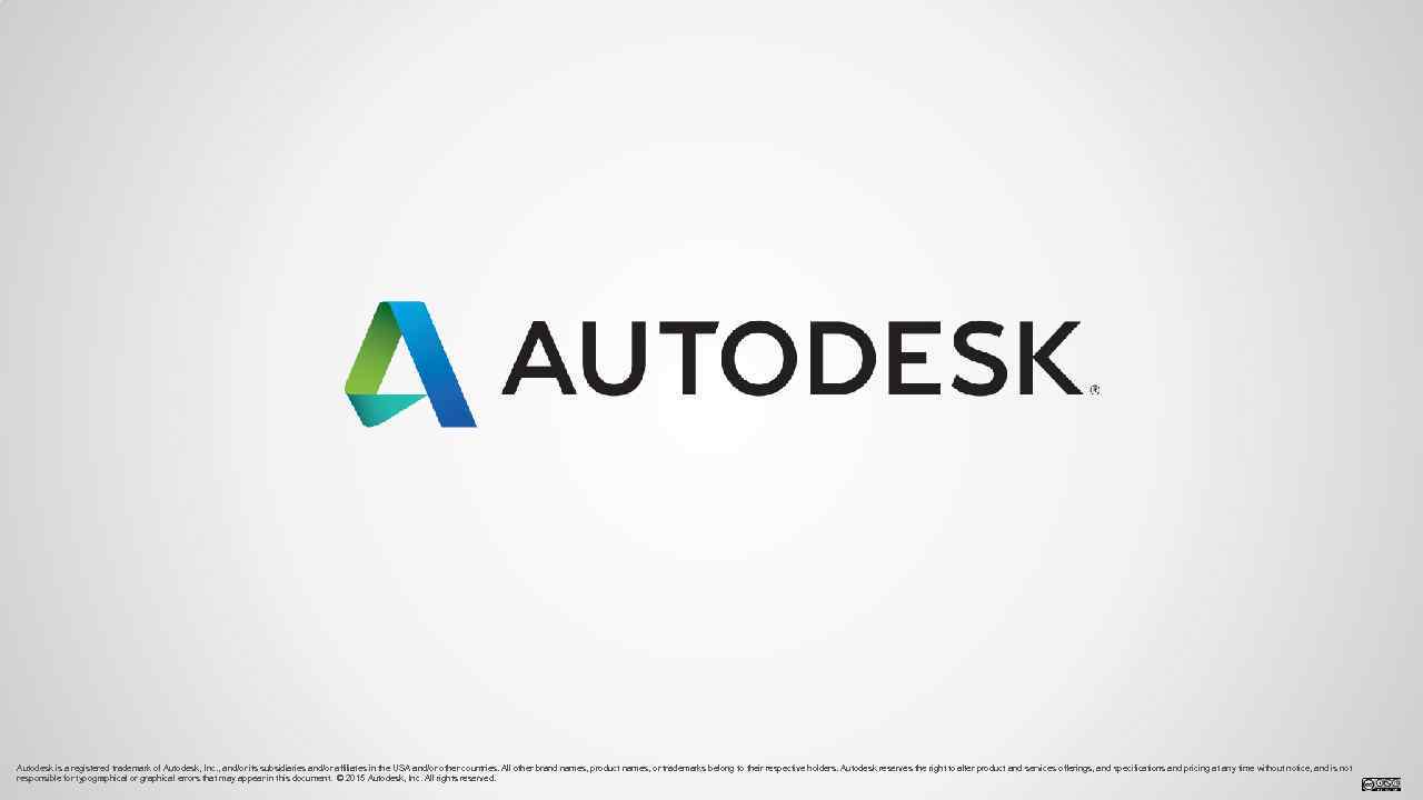 Autodesk is a registered trademark of Autodesk, Inc. , and/or its subsidiaries and/or affiliates
