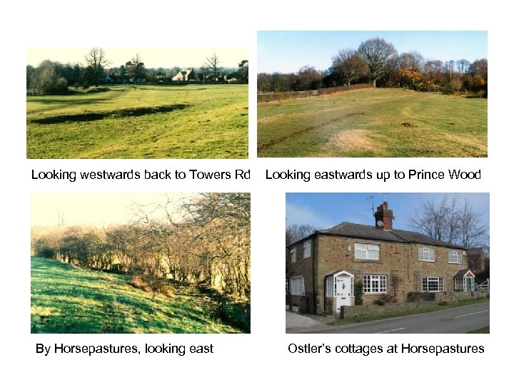 Looking westwards back to Towers Rd By Horsepastures, looking east Looking eastwards up to