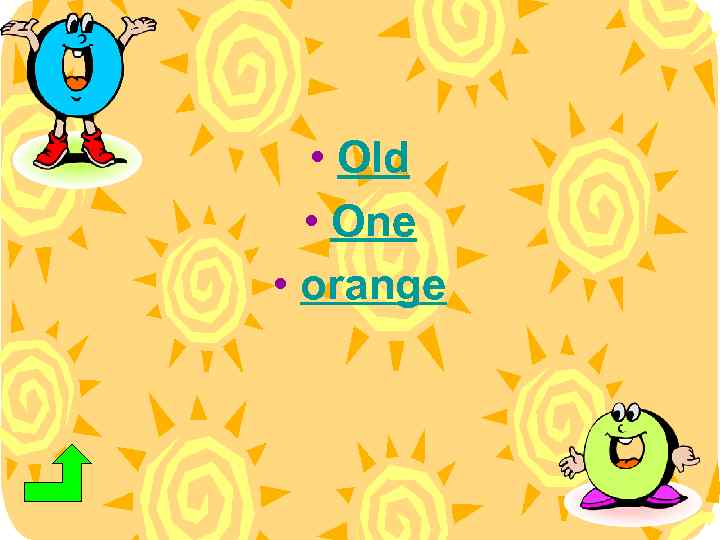  • Old • One • orange 