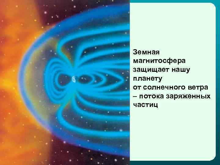 Земная магнитосфера защищает нашу планету от солнечного ветра – потока заряженных частиц 