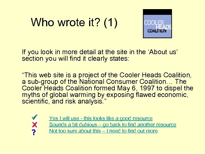 Who wrote it? (1) If you look in more detail at the site in