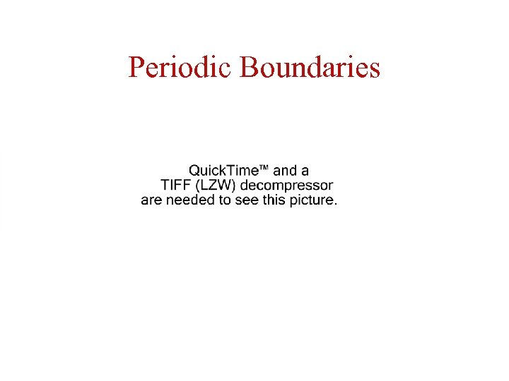 Periodic Boundaries 