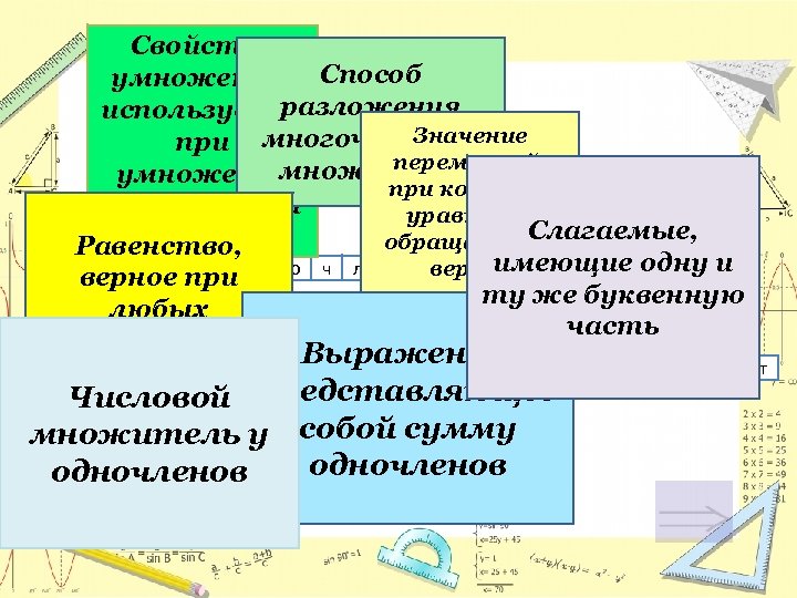 Свойство умножения, Способ Р разложения используемое а т в многочлена нао прит о