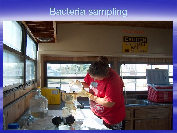 Bacteria sampling 