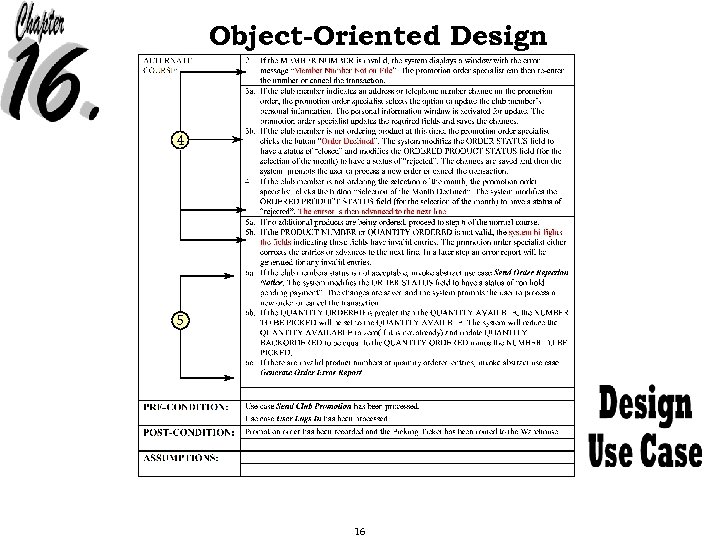 Object-Oriented Design 4 5 16 