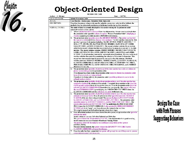 Object-Oriented Design 25 