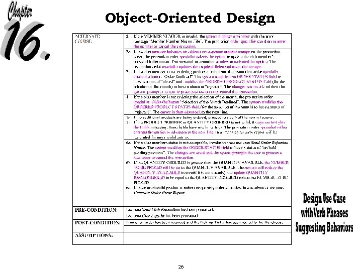 Object-Oriented Design 26 