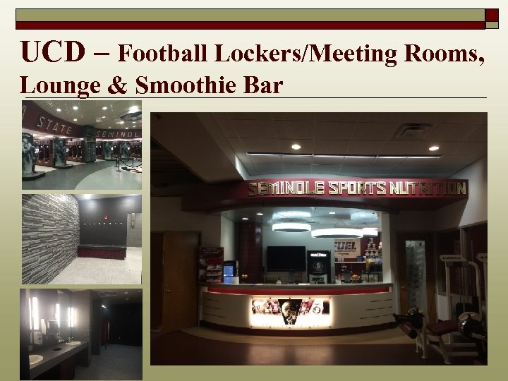 UCD – Football Lockers/Meeting Rooms, Lounge & Smoothie Bar 