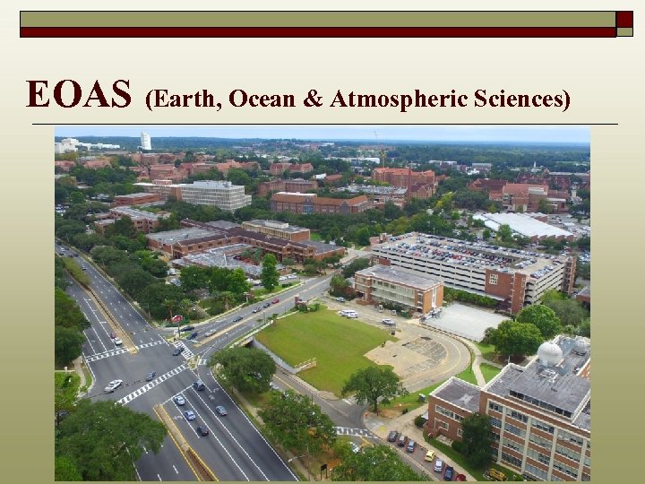 EOAS (Earth, Ocean & Atmospheric Sciences) 