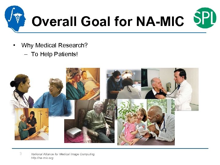 Overall Goal for NA-MIC • Why Medical Research? – To Help Patients! 3 National