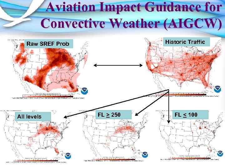 Aviation Impact Guidance for Convective Weather (AIGCW) Historic Traffic Raw SREF Prob All levels