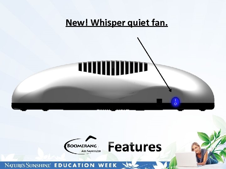 New! Whisper quiet fan. 