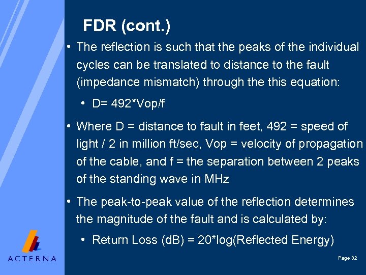 FDR (cont. ) • The reflection is such that the peaks of the individual