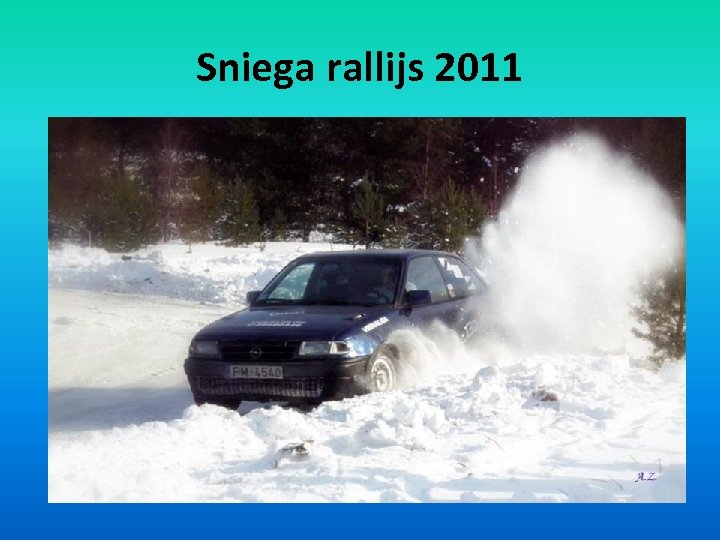 Sniega rallijs 2011 