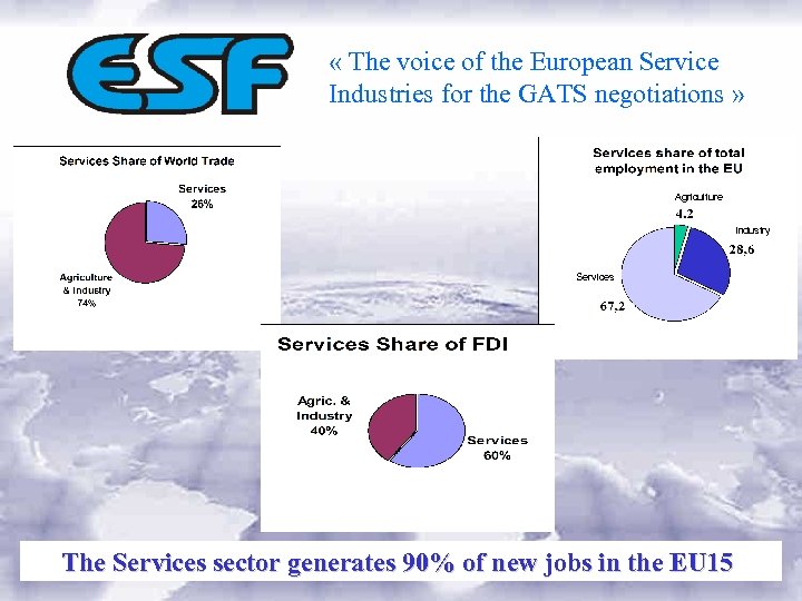  « The voice of the European Service Industries for the GATS negotiations »