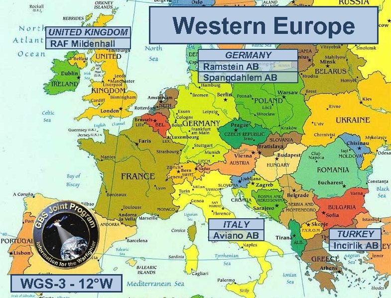 UNITED KINGDOM RAF Mildenhall Western Europe GERMANY Ramstein AB Spangdahlem AB ITALY Aviano AB