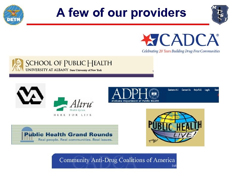 A few of our providers 