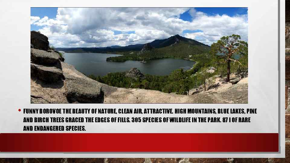  • FUNNY BOROVOE THE BEAUTY OF NATURE, CLEAN AIR, ATTRACTIVE. HIGH MOUNTAINS, BLUE