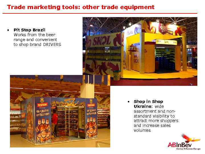 Trade marketing tools: other trade equipment • Pit Stop Brazil Works from the beer