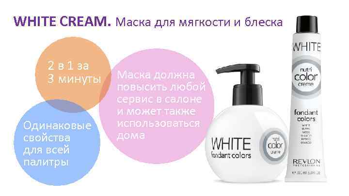 WHITE CREAM. Маска для мягкости и блеска 2 в 1 за 3 минуты Одинаковые