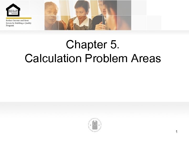 Chapter 5. Calculation Problem Areas 1 