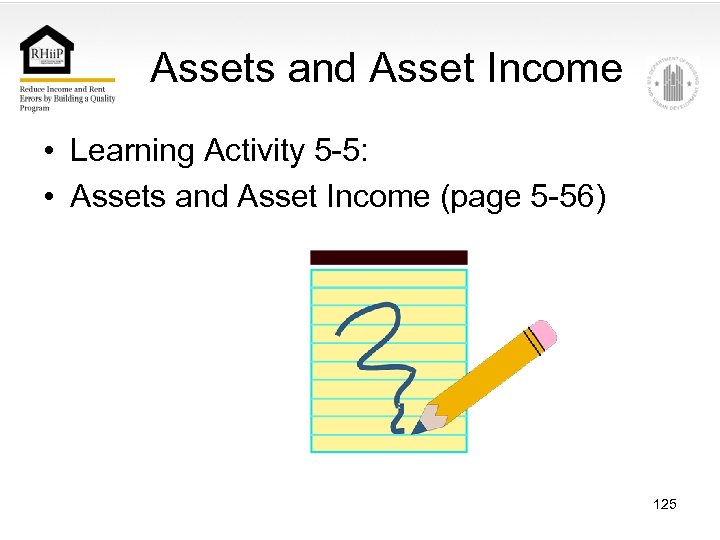 Assets and Asset Income • Learning Activity 5 -5: • Assets and Asset Income