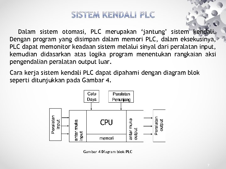 Dalam sistem otomasi, PLC merupakan ‘jantung’ sistem kendali. Dengan program yang disimpan dalam memori