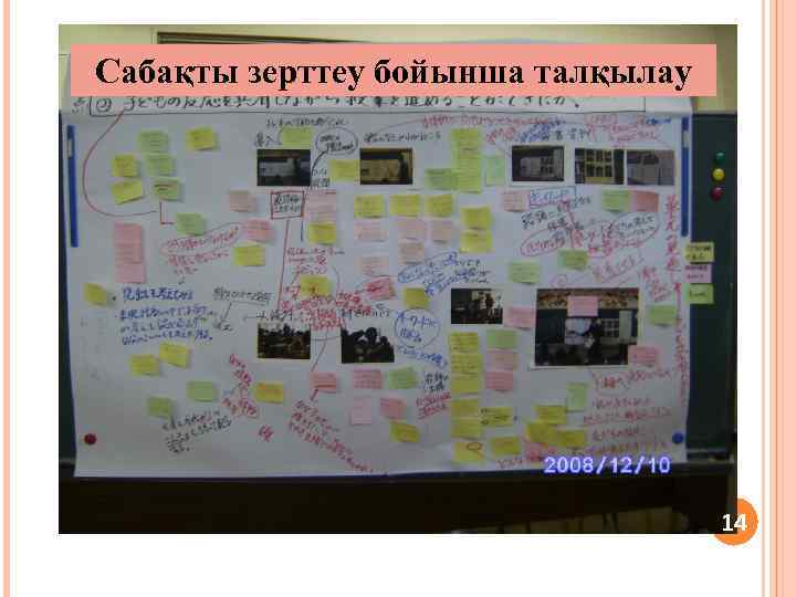 Сабақты зерттеу бойынша талқылау 14 