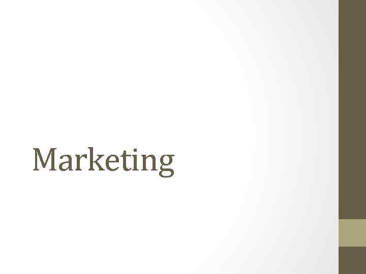Marketing 