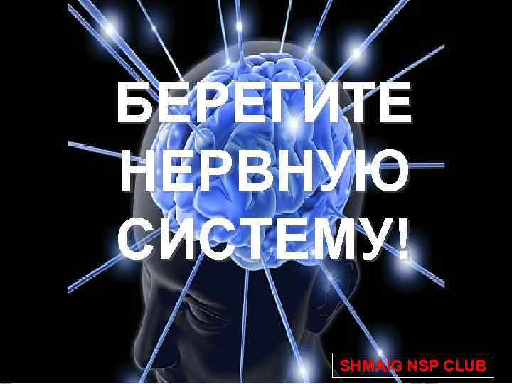 БЕРЕГИТЕ НЕРВНУЮ СИСТЕМУ! SHMAIG NSP CLUB 