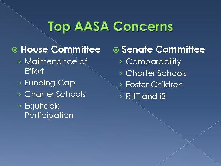 Top AASA Concerns House Committee › Maintenance of Effort › Funding Cap › Charter