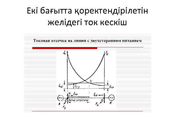 Екі бағытта қоректендірілетін желідегі ток кескіш 